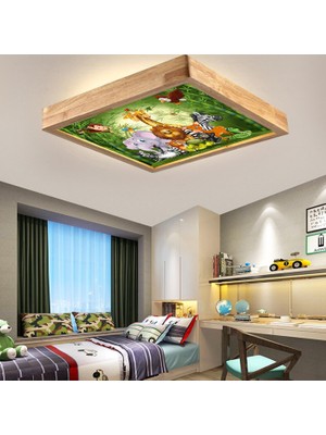 Wood Design World Ahşap Çerçeve Çocuk Odası LED Aydınlatma