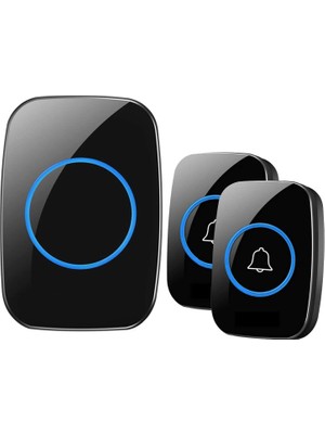 Electrimax Cacazı 2 Butonlu Kablosuz Uzaktan Kumandalı LED Kapı Zili