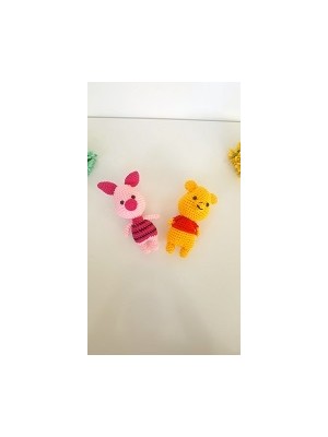 Design By Oykum Winnie The Pooh+ Piglet Anahtarlık Seti
