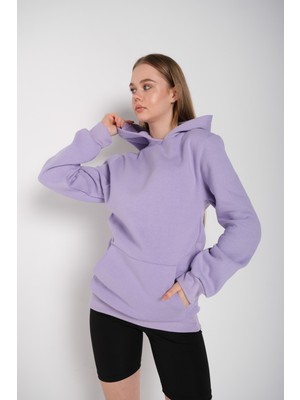 Trendseninle Unisex Intense Feelings Sarı Sırt Baskılı Oversize Hoodie Kapşonlu