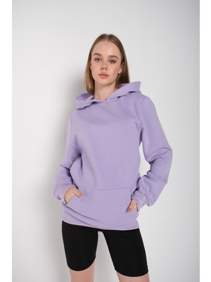 Trendseninle Unisex Intense Feelings Sarı Sırt Baskılı Oversize Hoodie Kapşonlu