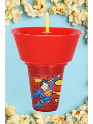 Cosiness Superman Yuvarlak Mısır Kovalı Pipetli Bardak