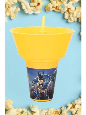 Cosiness Batman Yuvarlak Mısır Kovalı Pipetli Bardak
