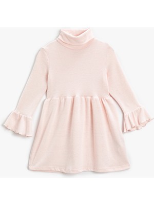 Koton Triko Elbise Balıkçı Yaka