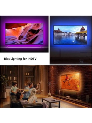 Dora Led Televizyon Monitör Arkası Kumandalı Rgb Şerit LED 1 Metre