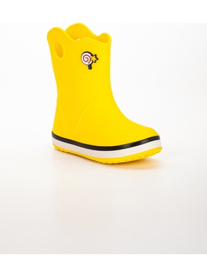 Toccy Yağmur Çizmesi Sarı Renkli EVA Tabanlı Erkek Çocuk İçin Konforlu ve Su Geçirmez