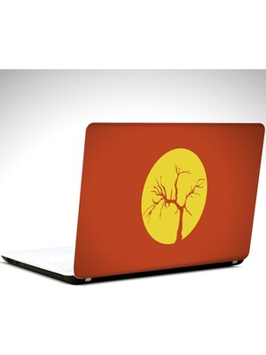Ağaç ve Güneş Laptop Sticker