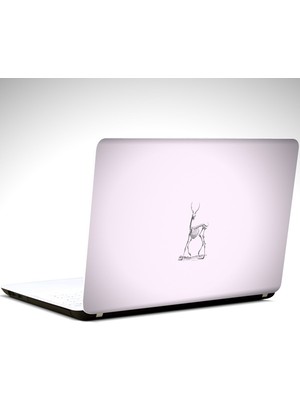 Geyik Minimal Laptop Sticker