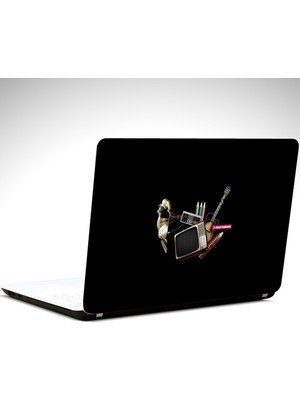 Televizyon Saksafon Gramofon Laptop Sticker