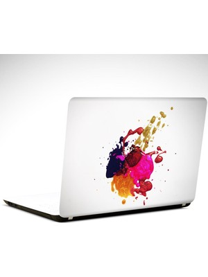 Boya Sıçraması Soyut Laptop Sticker