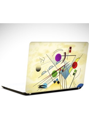 Çizim Daireler Laptop Sticker