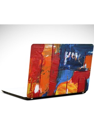 Kırmızlar Soyut Laptop Sticker