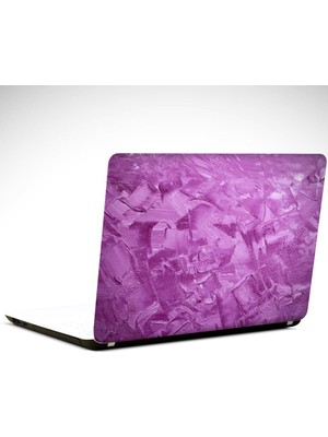 Lila Soyut Laptop Sticker