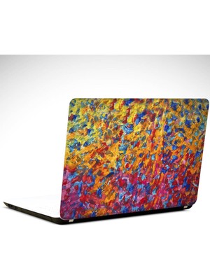 Soyut Boya Fırçaları Laptop Sticker