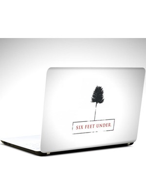 Dekolata Siyah Daire Laptop Sticker