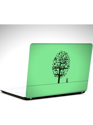 Dekolata Kuşlar Minimal  Laptop Sticker