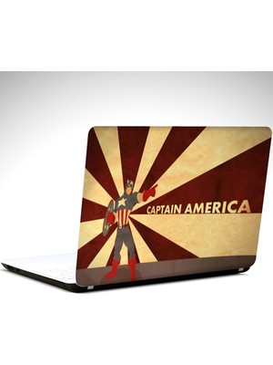 Captain America Laptop Sticker