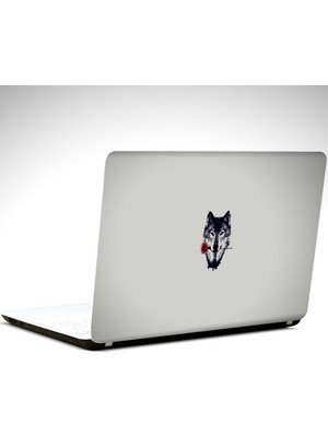 Kurt ve Gül Minimal Laptop Sticker