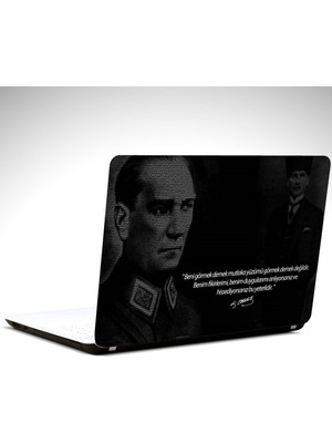 Portre Ataturk Laptop Sticker