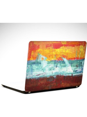 Renkli Çizgiler Soyut Laptop Sticker