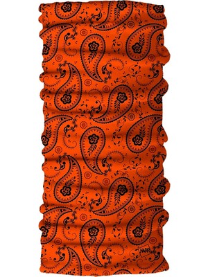 Narr Paisley Orange Çok Fonksiyonlu Bandana-Boyunluk