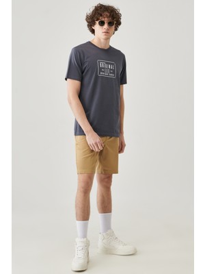 Lee Erkek Regular Fit Rahat Kesim Pamuk Bisiklet Yaka SS Graphic Crew Neck Tişört