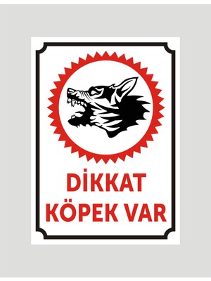 Dikkat Köpek Var Uyarı Levhası ,aliminyum Levhaya Baskı