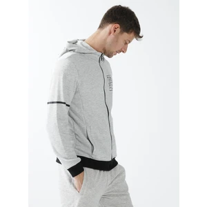 Fabrika Sports Kapüşon Yaka Düz Gri Melanj Erkek Sweatmont Artemı