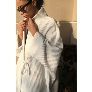 Kinua Studio - Yumuşak Dokulu Kapitone Kalın Ovre Kimono - Unisex