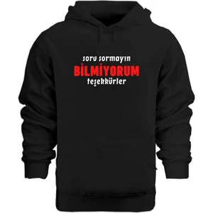 Bilmiyorum Teşekkürler – Hoodie Kapüşonlu Sweatshirt