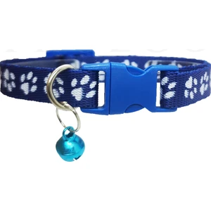 Pati Desen Kedi ve Köpek Boyun Tasması Mavi