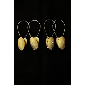 Perde Mandalı Gold Oval 4lü Paket Mıknatıslı Perde Toplayıcı Perde Aksesuar