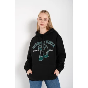 Kadın Beverly Vista Baskılı Oversize Sweatshirt