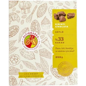 ALT161 Sütlü Kırıntı Çikolata 4-7mm Parlak 250  gr