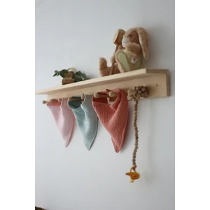 Mujo Baby & Kids 4 Katlı Müslin Bandana Önlük Seti - % 100 Pamuk (3 Adet)