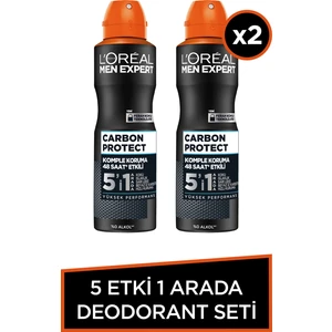 2'Li Men Expert Carbon Protect Deodorant Seti