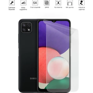 Kip GSM Samsung Galaxy A22 4g Ekran Koruyucu Tam Kaplayan Esnek Kırılmaz Nano Temperli