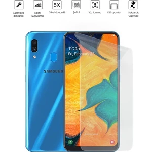 Kip GSM Samsung Galaxy A30 Ekran Koruyucu Tam Kaplayan Esnek Kırılmaz Nano Temperli