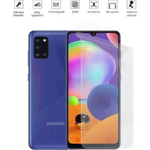 Kip GSM Samsung Galaxy A31 Ekran Koruyucu Tam Kaplayan Esnek Kırılmaz Nano Temperli