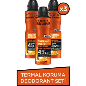 3'Lü Men Expert Termal Koruma Deodorant Seti