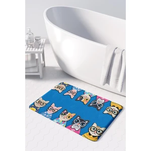 Sevimli Tasarımlı Mikrofiber Banyo Paspası, Kaymaz Taban, Makinede Yıkanabilir (50x80 Cm)