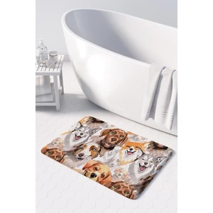 Sevimli Tasarımlı Mikrofiber Banyo Paspası, Kaymaz Taban, Makinede Yıkanabilir (50x80 Cm)