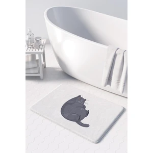 Sevimli Tasarımlı Mikrofiber Banyo Paspası, Kaymaz Taban, Makinede Yıkanabilir (50x80 Cm)