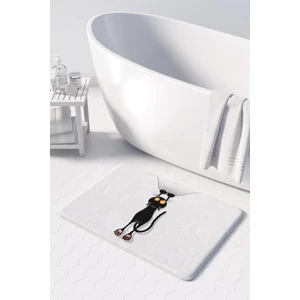 Sevimli Tasarımlı Mikrofiber Banyo Paspası, Kaymaz Taban, Makinede Yıkanabilir (50x80 Cm)