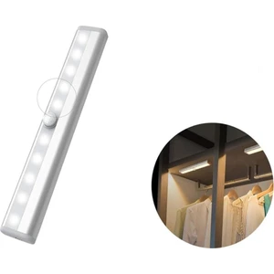 Sge Teknoloji Hareket Sensörlü 10 LED Şarjlı Elbise Dolabı Çalışma Masası Ev LED Lamba Işık