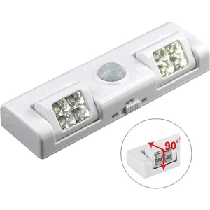 Sge Teknoloji 2 Taraflı 8 LED Hareket Sensörlü Pilli LED Çalışma Masası Ev Elbise Dolabı Lamba Işık