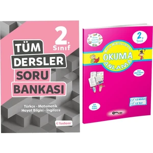 Tudem Yayınları 2. Sınıf Tüm Dersler Soru Bankası + Okuma Anlama