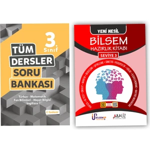 Tudem Yayınları 3. Sınıf Tüm Dersler Soru Bankası + Bilsem Hazırlık Kitabı