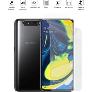 Kip GSM Samsung Galaxy A80 Ekran Koruyucu Tam Kaplayan Esnek Kırılmaz Nano Temperli