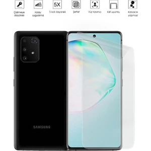 Kip GSM Samsung Galaxy A91 Ekran Koruyucu Tam Kaplayan Esnek Kırılmaz Nano Temperli